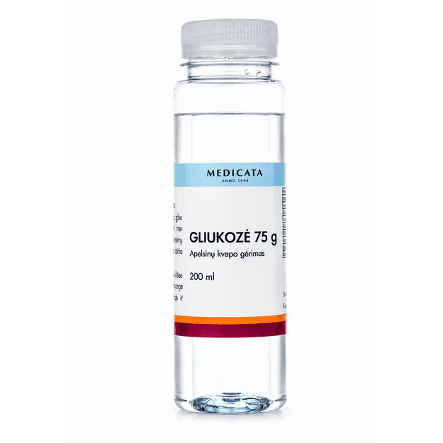 GLUCOSE drink with orange flavor, 200 ml