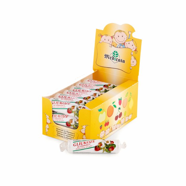 Glucose with Vitamin C, Wild Strawberry Flavor, N21 