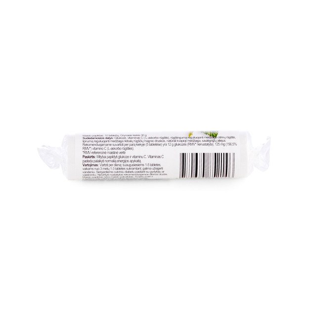 Gliukozė su vitaminu C, žemuogių skonio, N21 