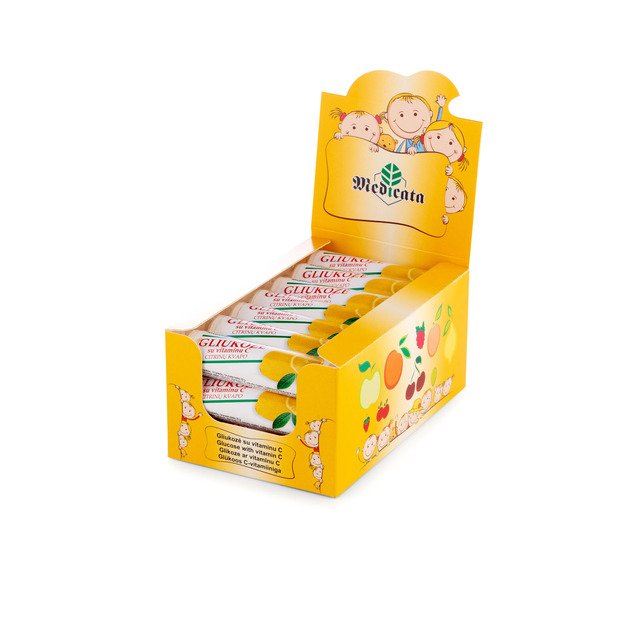 Gliukozė su vitaminu C, citrinų skonio, N21 