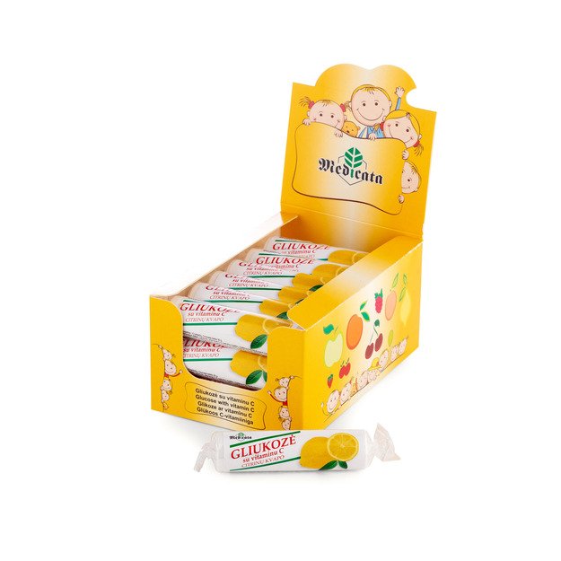 Gliukozė su vitaminu C, citrinų skonio, N21 