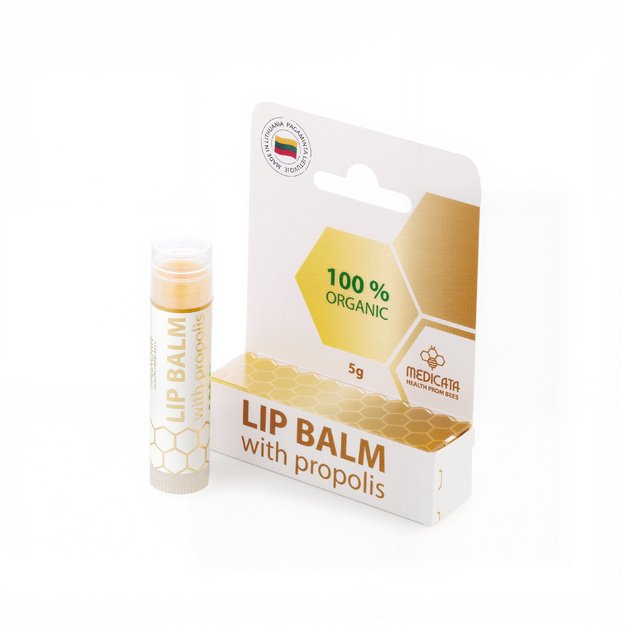 Lip balm with propolis, marigold extract, 5 g