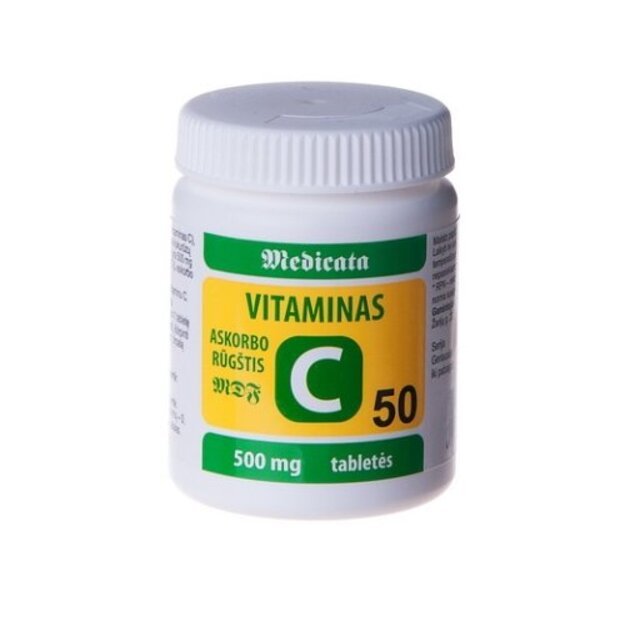 Vitaminas C (L-askorbo rūgštis , N50 