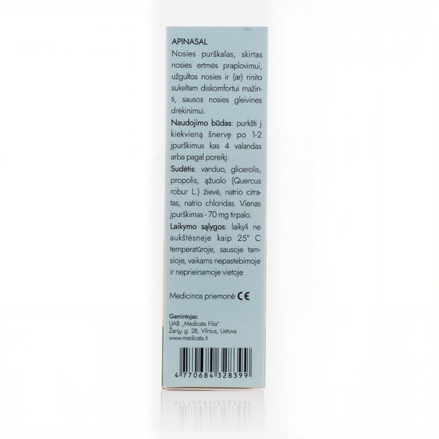 APINASAL, Aqueous Propolis Extract with Oak Bark 