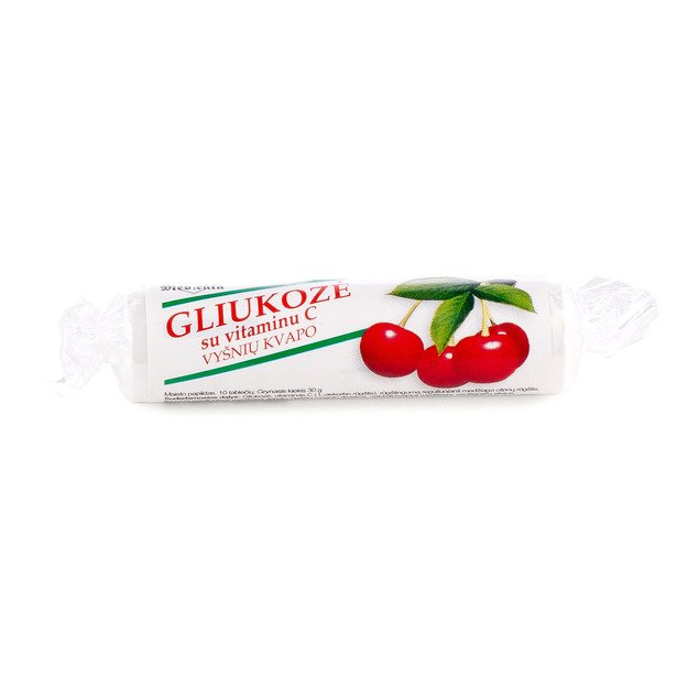 Gliukozė su vitaminu C, vyšnių skonio, N21 