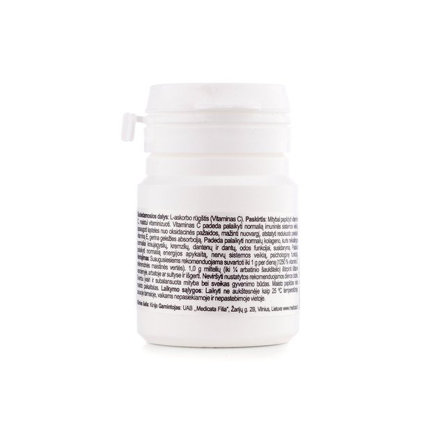 Vitaminas C (Askorbo rūgštis MDF), milteliai, 15 g