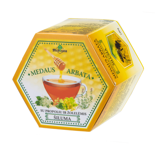 MEDAUS ARBATA su propoliu ir žolelėmis „ŠILUMA“