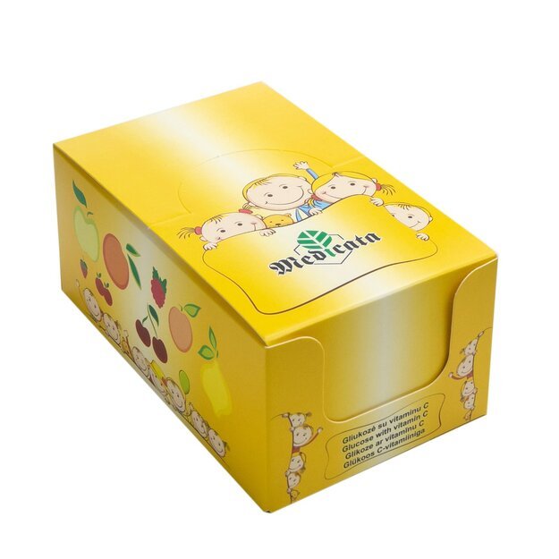 Gliukozė su vitaminu C, spanguolių skonio, N21 