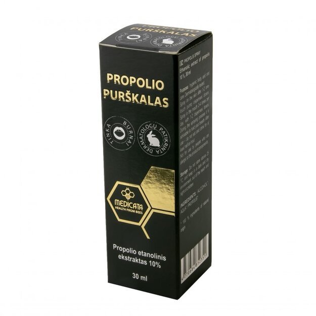 Propolio purškalas burnos ir odos priežiūrai, 30 ml