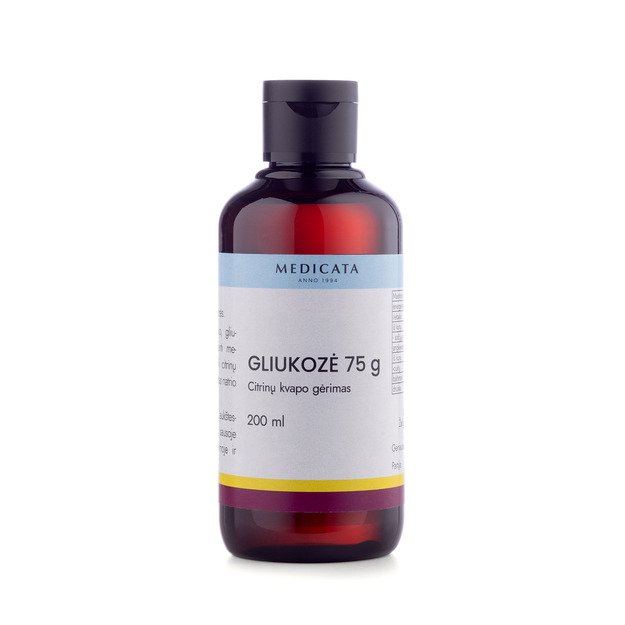 Gliukozė, citrinų skonio gėrimas, 200 ml