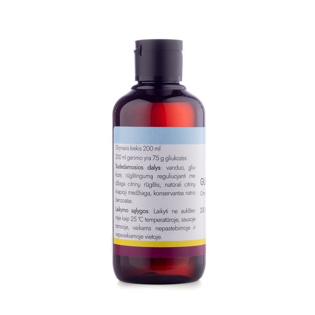 Gliukozė, citrinų skonio gėrimas, 200 ml