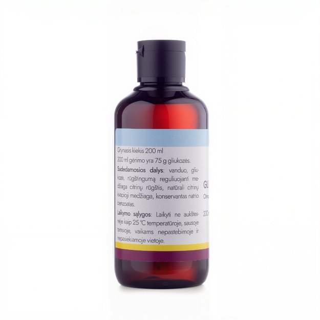 GLUCOSE drink with lemon flavor, 200 ml