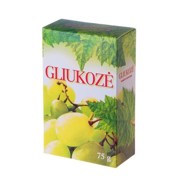 Gliukozės milteliai, 75 g