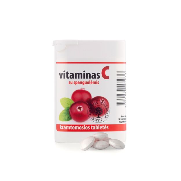 Vitaminas C su spanguolėmis, 50tab.
