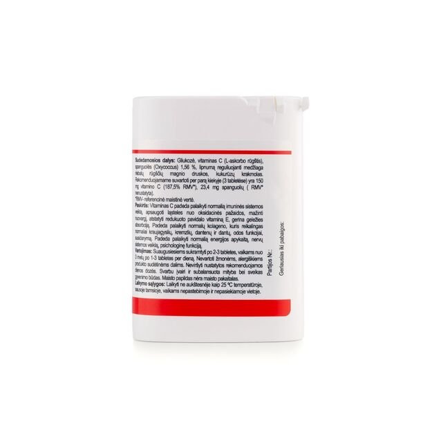 Vitaminas C su spanguolėmis, 50tab.