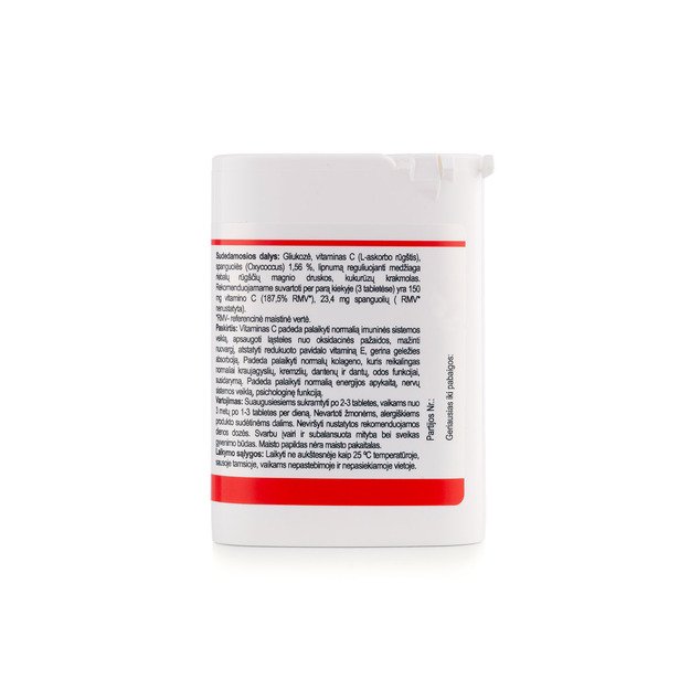 Vitaminas C su spanguolėmis, 50tab.