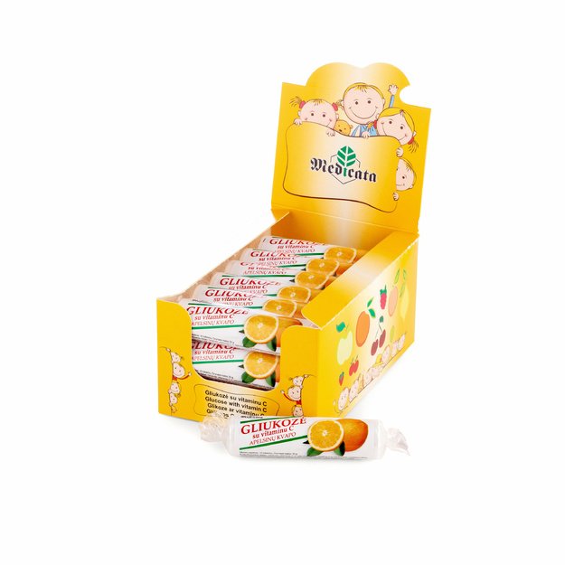Glucose with Vitamin C, Orange Flavor, N21
