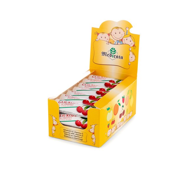 Gliukozė su vitaminu C, vyšnių skonio, N21 