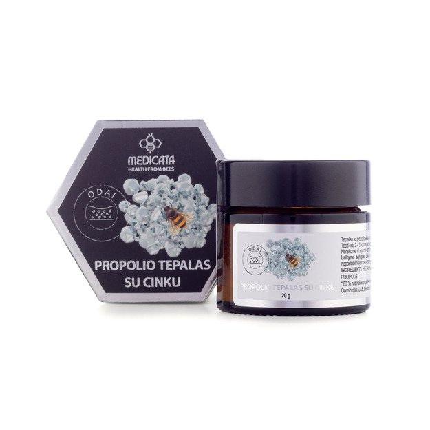 Propolio tepalas su cinku, 20 g