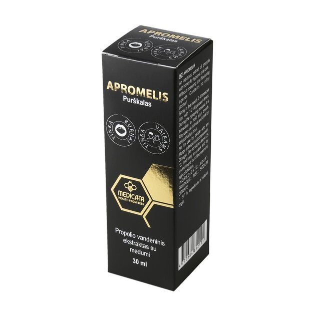 APROMELIS, propolio vandeninis ekstraktas su medumi, 30 ml