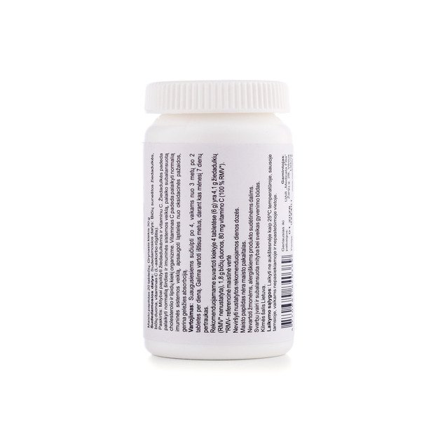 Žiedadulkių tabletės su BIČIŲ DUONELE ir vitaminu C, N20 